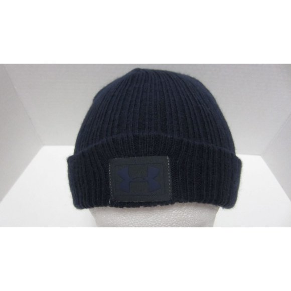 Under Armor Blue Knit Logo Hat - Picture 1 of 3